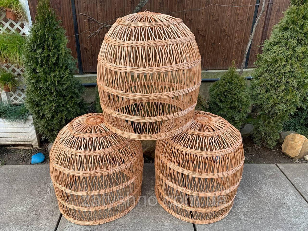 Плетеная люстра в виде большого шара Киев - изображение 5