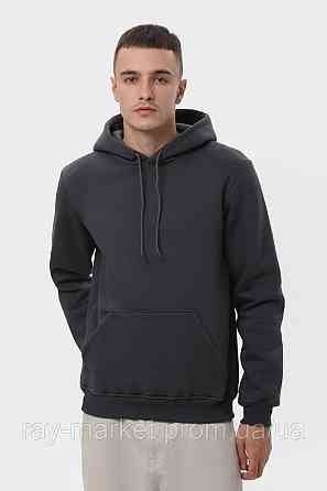 Набір чоловічий худі утеплене 2шт RAY BASIC Темно-сірий/ Чорний (U0401M-Dark Grey-Black) S Київ