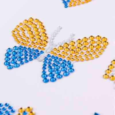 Набор для творчества Santi Ukraine аплікація зі страз самоклеючих 9,5х15,5 см (742986) Винница