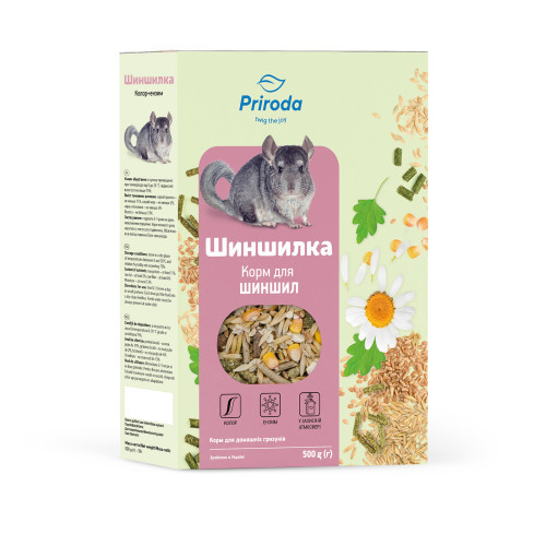 Корм Природа Шиншилка Колор ензим для шиншил 500 г Київ - фото 1