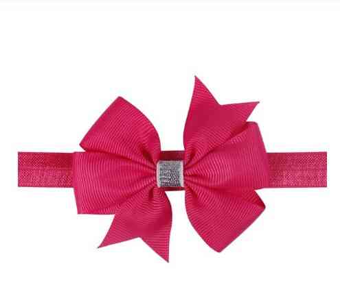 Дитяча малинова пов'язка для дівчинки - окружність 34-50см, розмір квітки 8,5 см Київ