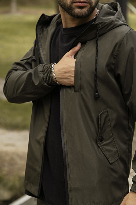 Чоловічий тактичний костюм Softshell Intruder хакі, куртка видовжена з капюшоном і штани на манжетах софтшел XXXL Одеса - фото 10