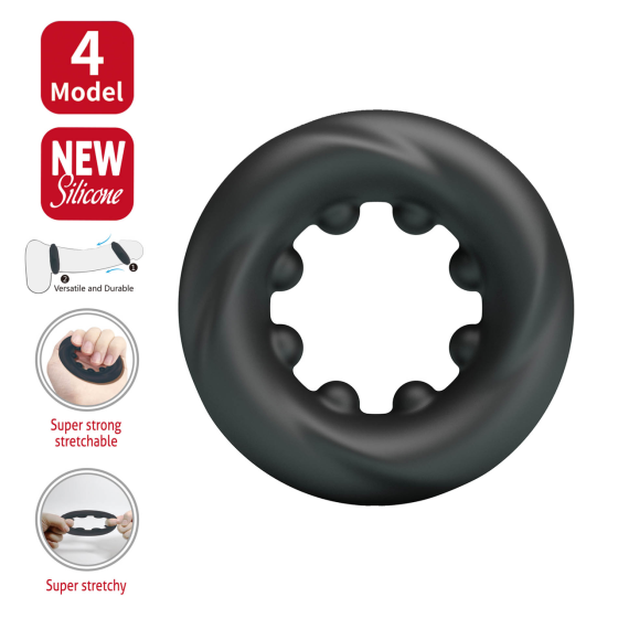 Эрекционное кольцо Crazy Bull №4 - DAQUEZ super soft silicone, BI-210354 Sex Aura Киев
