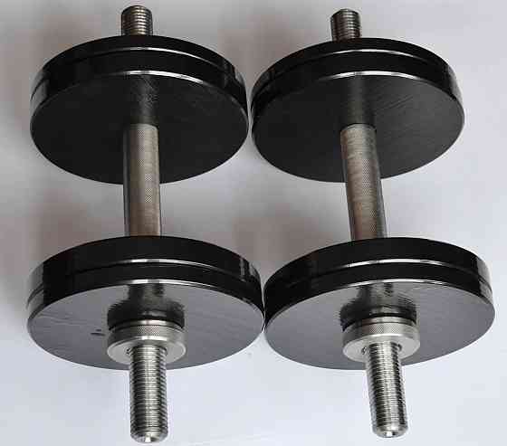 Гантелі набірні 2 по 12 кг Гантелі, гирі, штанги та диски металеві з порошковим фарбуванням Київ