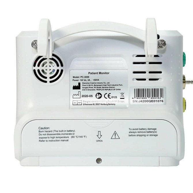 Монітор пацієнта транспортний з сумкою PC-3000 Creative Medical Дніпро - фото 4