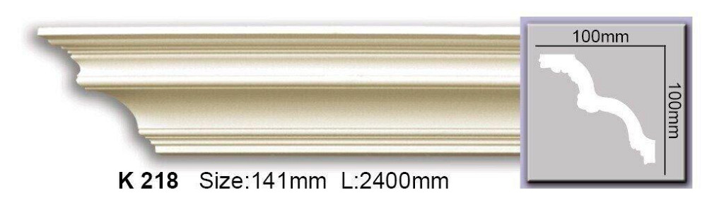 Карниз гладкий полиуретановый Harmony K 218 Днепр - изображение 1