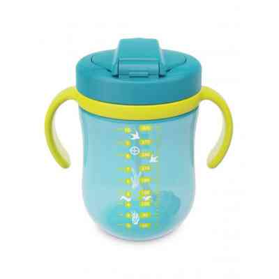 Поильник-непроливайка Baboo с трубочкой Marine 300 мл Бирюзовая (90602) Винница