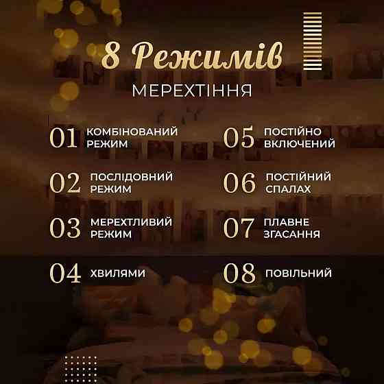 Гирлянда нить с прищепками 5.2 метра 20 LED светодиодов A65 Киев