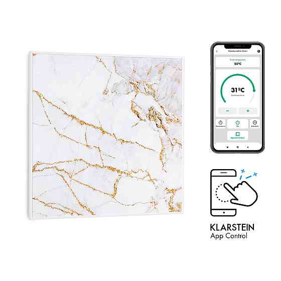 Розумний інфрачервоний нагрівач Wonderwall Air Art 60x60 см, 350 Вт, настінне встановлення, застосунок Рівне