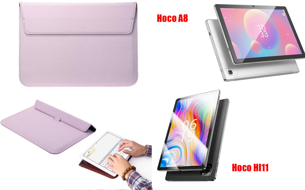 Чохол-конверт VitoCase для Hoco A8, Hoco Hi11, з функцією підставки для планшета Фіолетовий Київ - фото 1
