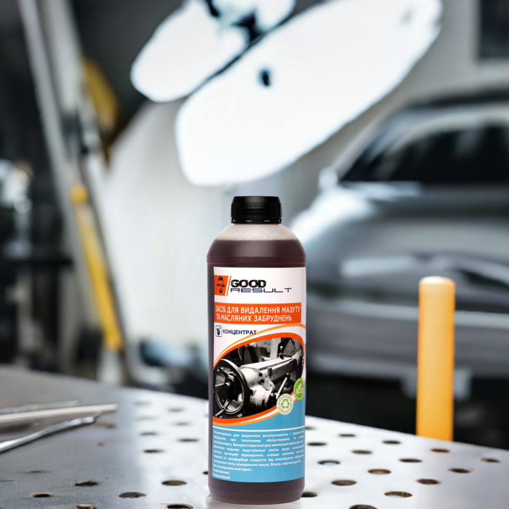 Средство для удаления мазута и масляных загрязнений GOOD RESULT 1 л концентр. пенный очиститель от нефтепродуктов, битума и смазки Павлоград - изображение 5