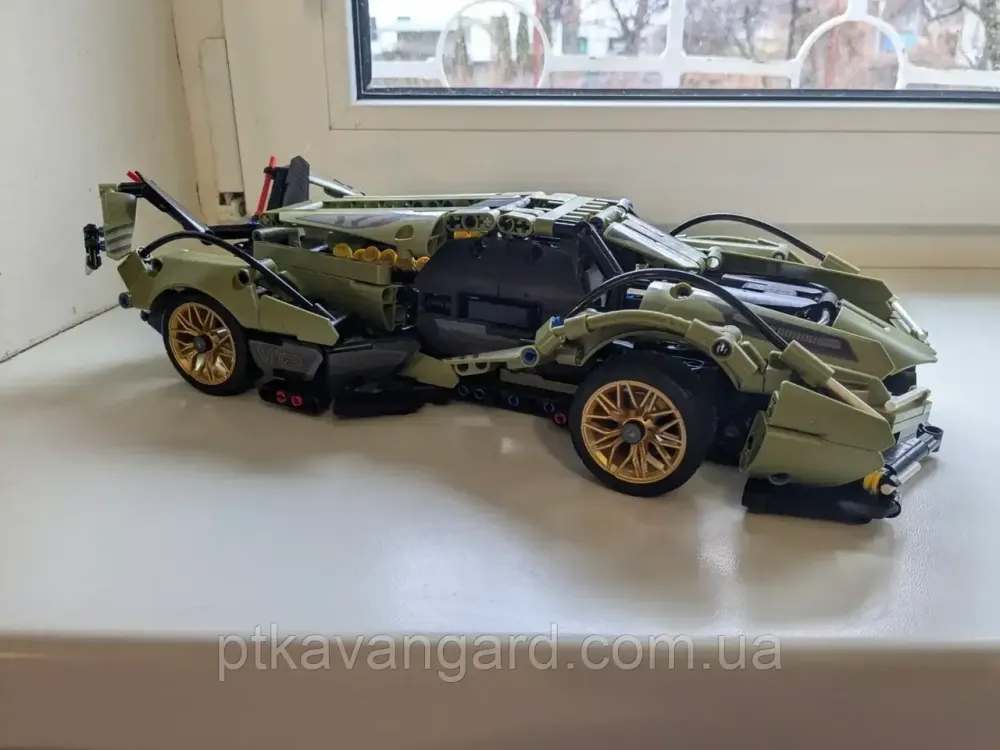Конструктор машина Ламборгини суперкар болид Техник 1158 деталей Technic J 2014 зеленый Хмельницкий - изображение 3