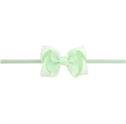 Дитяча повязочка на голову червоний - розмір універсальний (на резинці), бантик 8см Київ - фото 1