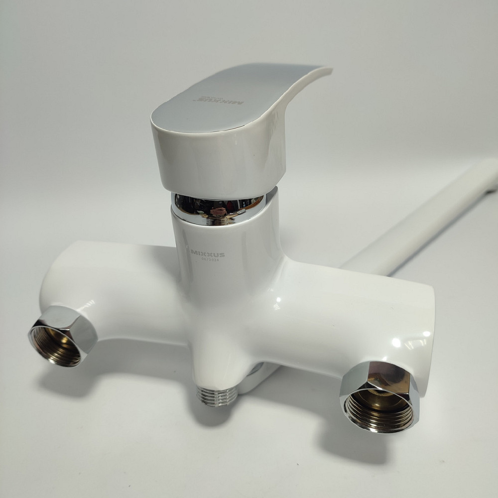 Смеситель для ванны MIXXUS MAGNUM 006 (EURO) WHITE-CHROME, белый Харьков - изображение 4