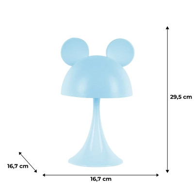 Нічник Kite Світильник LED з акумулятором Simple Mouse, блакитний (K25-317-2-3) Вінниця - фото 6