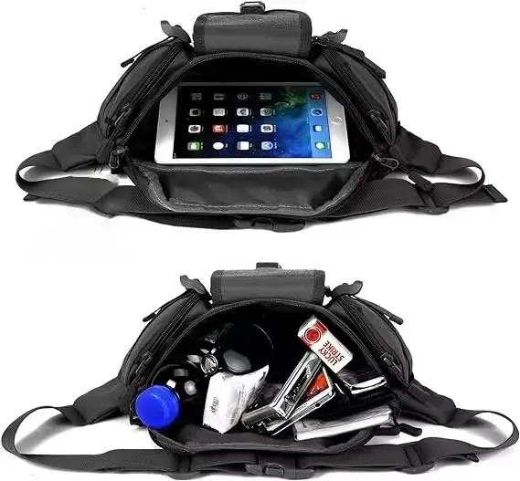 Тактическая сумка бананка на пояс (Черная) Винница - изображение 6