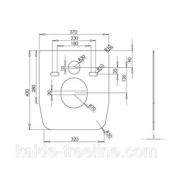 Шумоизолирующая прокладка Qtap Nest для подвесного унитаза и биде QT0350A108 Харьков