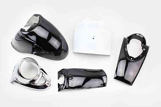 Yamaha VINO SA10J - 2т пластик - к-кт фарбовані 11 деталей, ЧОРНИЙ (можливі незначні дефекти фарбування) Киев