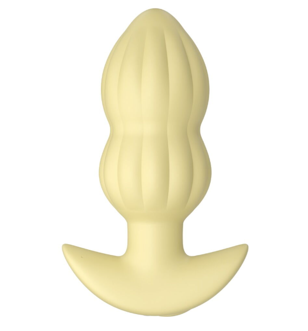 Анальна пробка з вібрацією Vibrating Mini Butt Plug Yellow Sex Aura Київ - фото 9