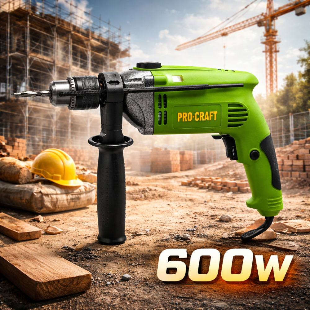Дриль ударний Procraft 600 Вт,Дриль Procraft PS950 електрична з функцією удару,Дрелька електрична,Дриль Професійна Львів - фото 1