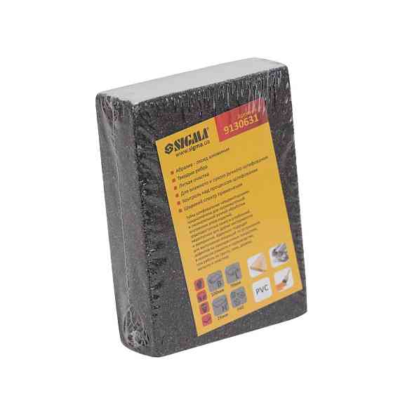 Sigma Губка шлифовальная четырехсторонняя 100×70×25мм P40 SIGMA (9130631) Киев