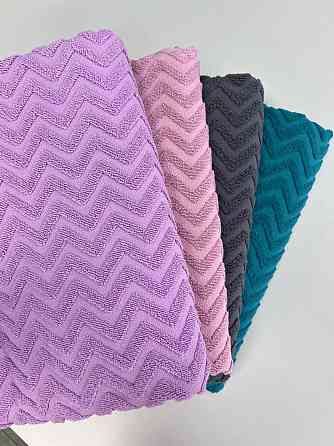 Акція! Рушник махровий Ideal Textile 100% бавовна, 100х150 см, Узбекистан ліловий Чернівці