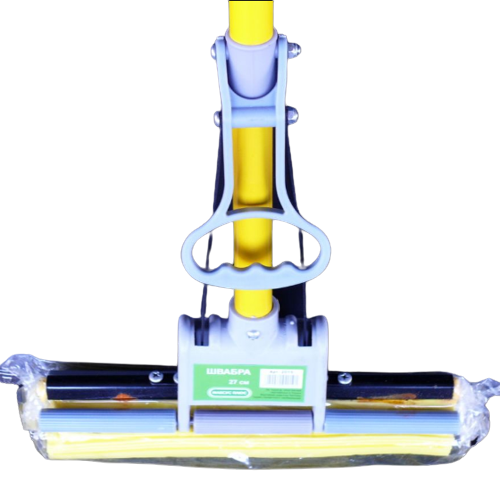 Швабра з віджимом м'яка губка 27см метал.кий 103см 2020 фіолетовий МАКСУС+ Житомир