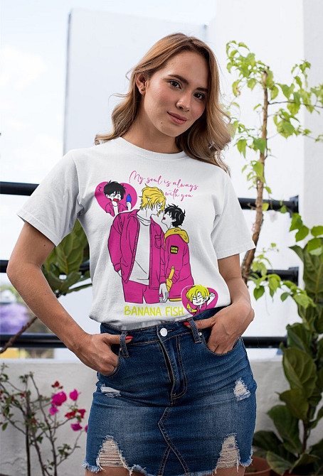 Футболка для мальчика аниме Аниме Банана Фисх Асх оверсайз (рост от 165 до 180 ) Черний AnimeJ0147m Днепр - изображение 3