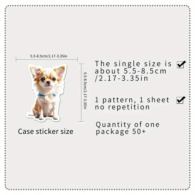 Наклейки чихуахуа – набор 50 шт виниловых стикеров Киев - изображение 7