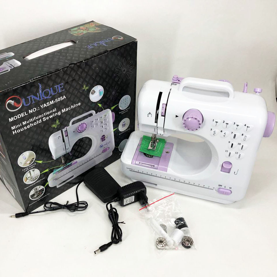 Портативная маленькая мини-ручная швейная машина FHSM-505, Швейная минимашинка, Домашние ZU-432 швейные машины Киев - изображение 4
