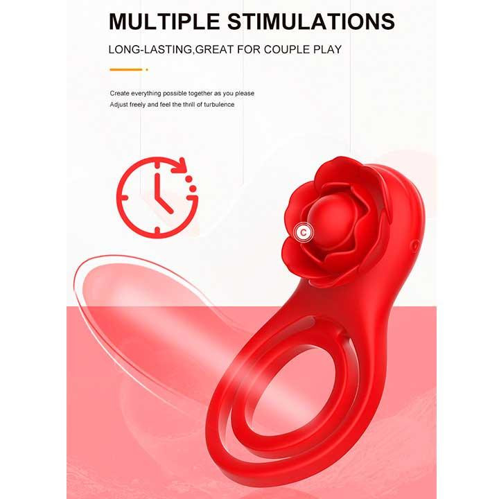 Смарт виброкольцо на пенис и мошонку Love Spouse 