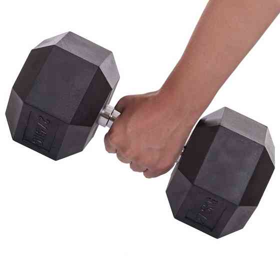 Гантель 27.5 кг цільна шестигранна гексагональна Zelart Київ