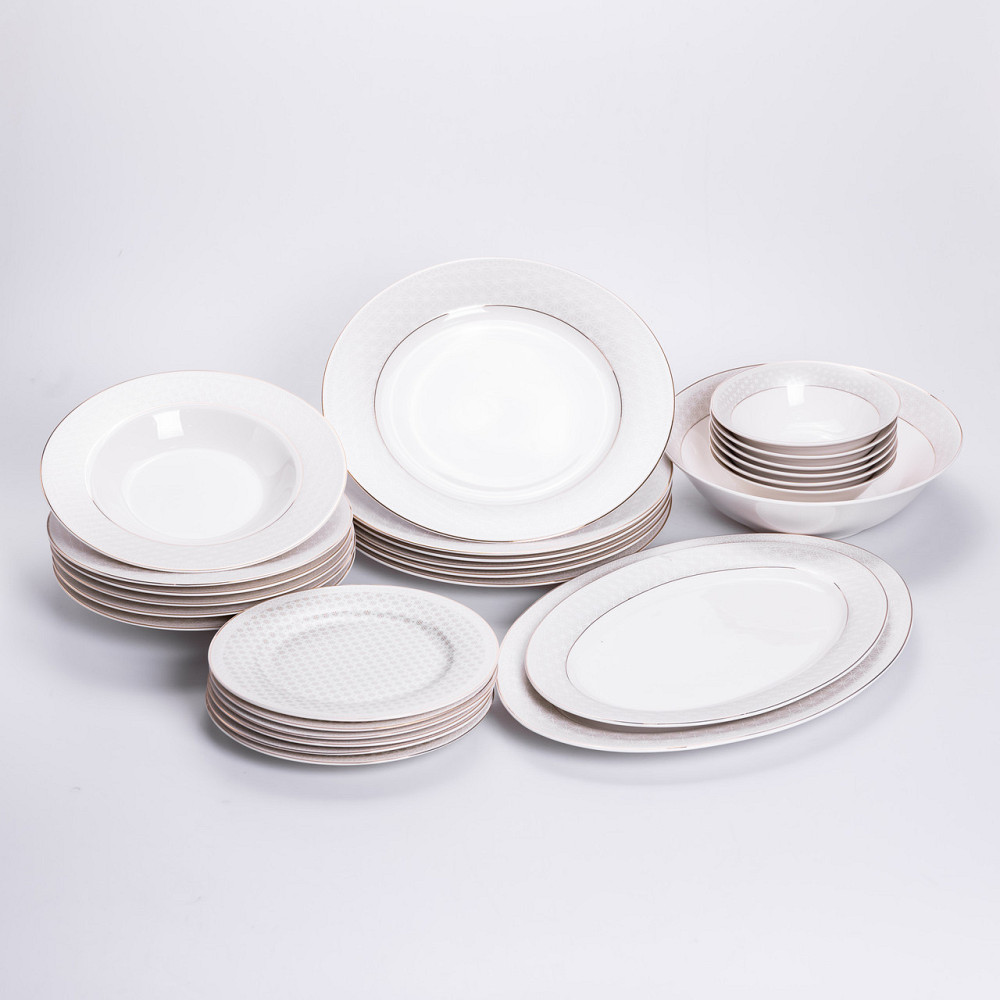 Столовий сервіз з порцеляни Claire на 6 осіб 27 предметів HP-HK-2 Київ - фото 1