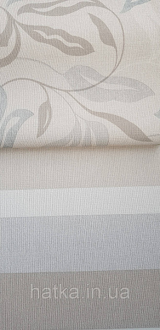 Обои виниловые на флизелине Grandeco Universe метровые листья монстеры голубые коричневые серые белые Киев - изображение 2