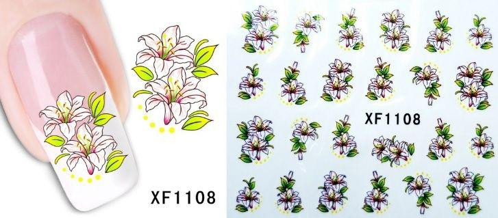 Наклейки для ногтей XF1108 Киев - изображение 2