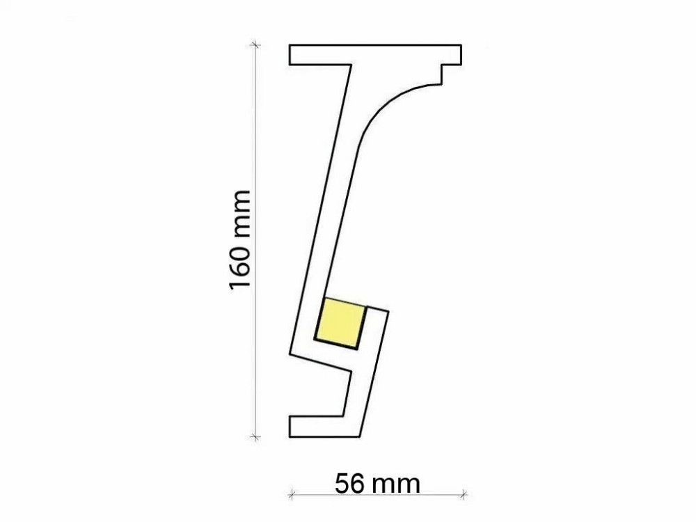 Карниз гладкий полиуретановый серия F Tesori KF 804 Днепр - изображение 2