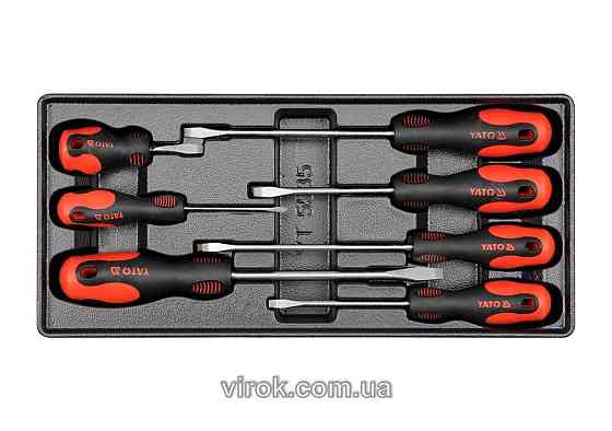 Вклад до інструментальної шафи YATO, набір плоских викруток 7шт. [8] Одеса