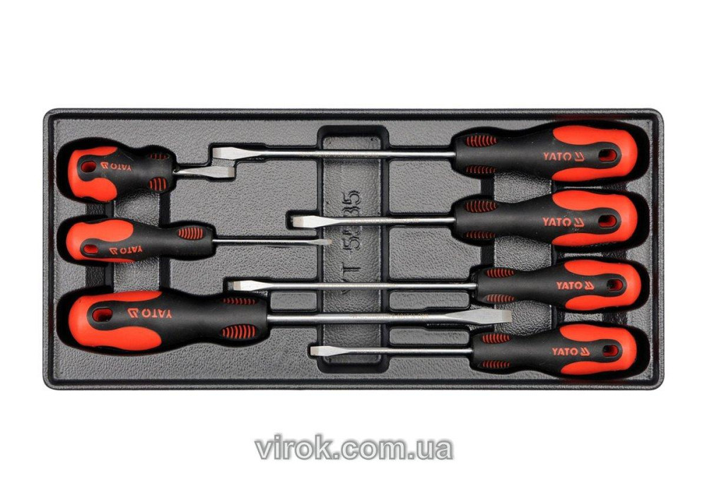 Вклад до інструментальної шафи YATO, набір плоских викруток 7шт. [8] Одеса - фото 1