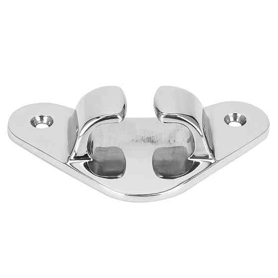 Утка треугольная носовая в лодку катер  107MM X 65MM нержавеющая сталь хром Киев