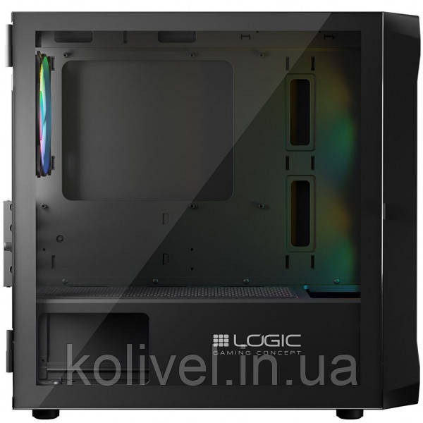 Корпус LogicConcept PORTOS MESH+GLASS ARGB fans 3x120mm BLACK без БЖ mATX (AM-PORTOS-10-0000000-0002) Киев - изображение 7