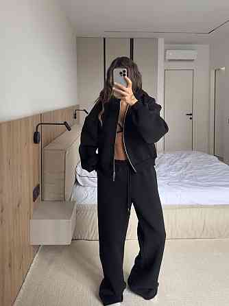 Жіночий теплий стильний костюм двійка турецька трьохнитка на флісі Одеса