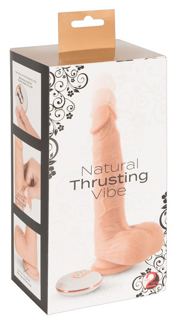 Вібратор реалістик Natural Thrusting Vibe Sex Aura Київ - фото 3