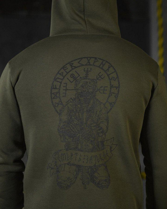 Худі CELEO на флісі руни оливи ВТ3853 Одеса - фото 6