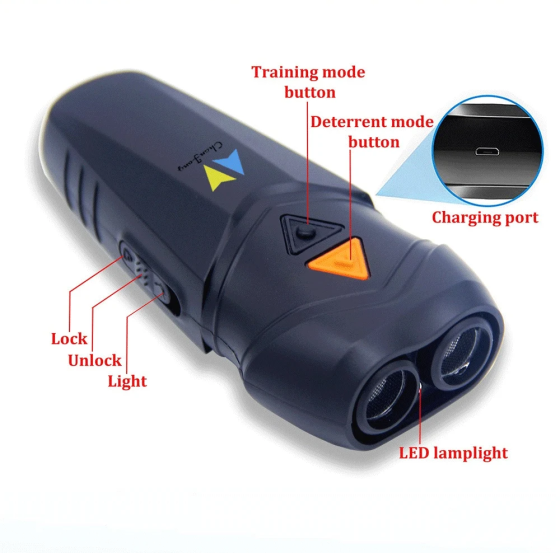 Ультразвуковой отпугиватель собак Ultrasonic PU70 с фонариком и функцией дрессировки Киев