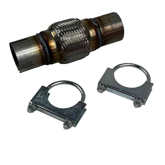 Гофра 50х100x200 крепление под хомут в сборе AGK глушителя Мукачево