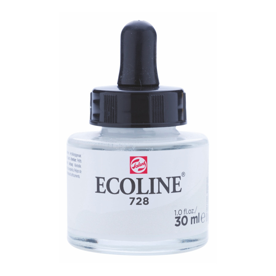 Фарба акварельна рідка Ecoline (728) Сіра тепла світла 30 мл Royal Talens Київ - фото 1