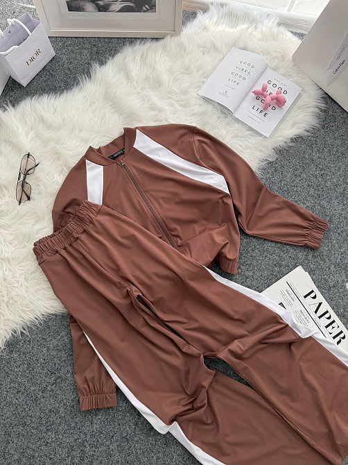 Жіночий прогулянковий костюм-двійка: кофта та штани трикотаж Моко, 46/48 Одеса - фото 7