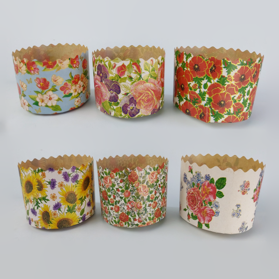 Форми для Пасок 400 гр d130 h85 Квіти 50 шт/пач. Харків