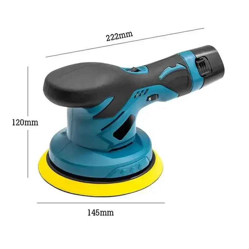 Аккумуляторная полировальная машинка 9236 для авто и мебели, беспроводная, портативная, мощная, удобная Одесса - изображение 2