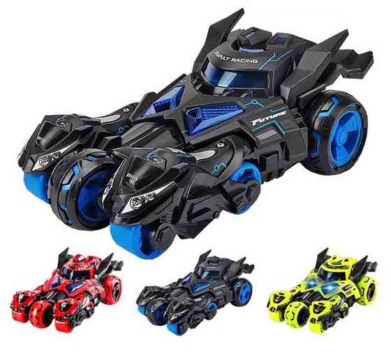 Іграшка CARS S Машина-катапульта 3в1 Pull-back зі світлом та звуком 1:32, в асортименті (CJ-1288068) (7120484) Київ